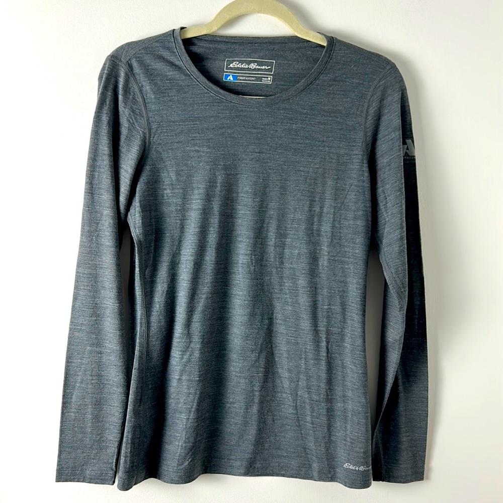 Eddie Bauer Firstascent Merino Wool Blend Outdoor Top Women’s Size M